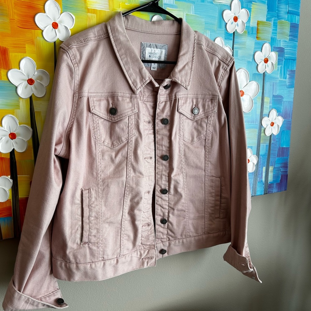 Market and Spruce, Light Pink Denim Jacket